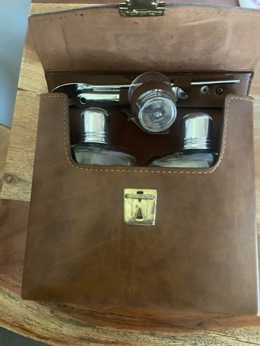 Vintage bartender travel set - bartender,